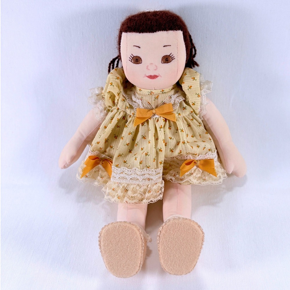 Vintage Lillie Whitley Handmade Folk Art Cloth Artisan Doll 13" OOAK Original